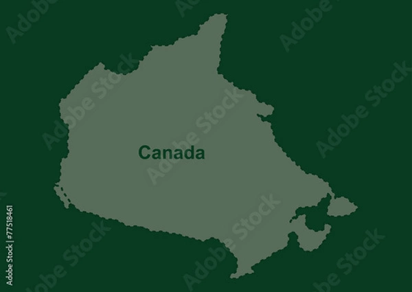 Fototapeta Canada map vector, canada, canada vector