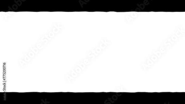 Obraz Torn horizontal black lines