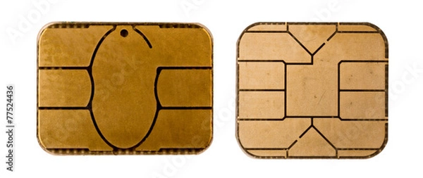 Obraz chip karty kredytowej