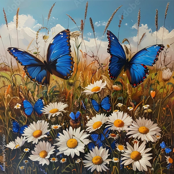 Obraz butterfly on a flower