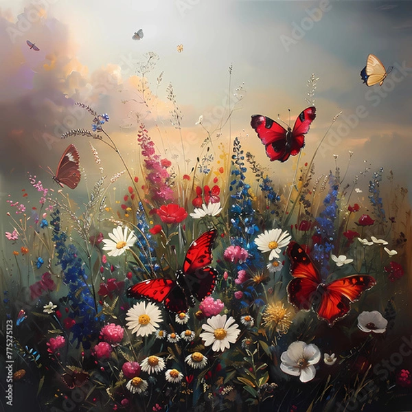 Obraz background with flowers