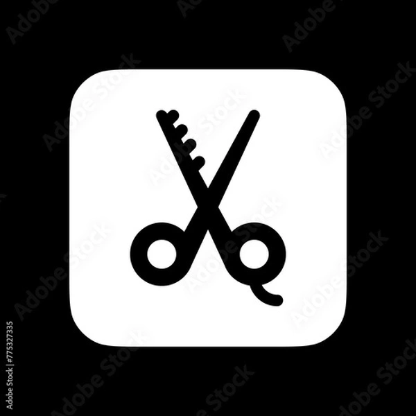 Fototapeta Editable shears vector icon. Barbershop, lifestyle, grooming. Part of a big icon set family. Perfect for web and app interfaces, presentations, infographics, etc