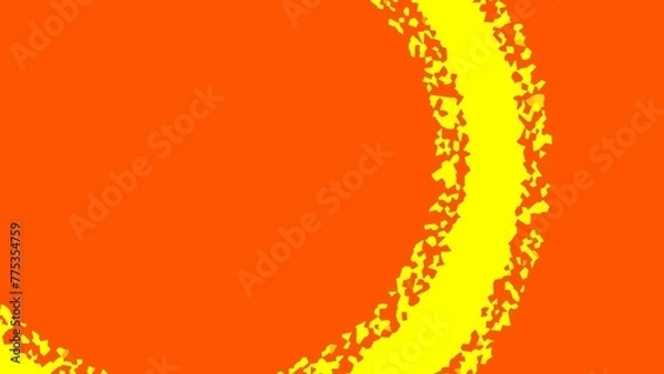 Obraz abstract orange background with yellow waves