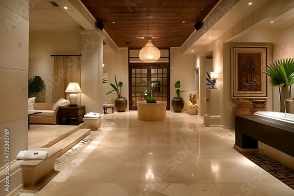Obraz Luxury spa lobby interior.