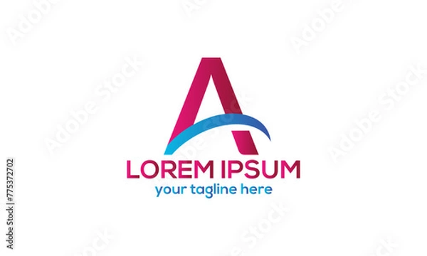 Obraz  Initial Letters logo monogram with up to down style