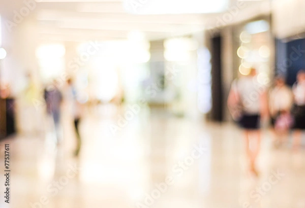 Fototapeta Blur store with bokeh background