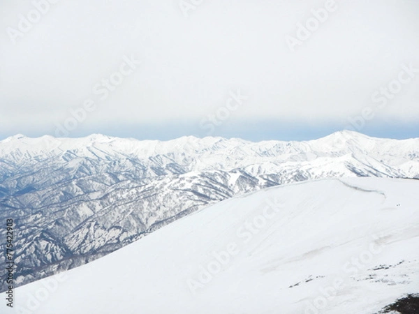 Obraz 月山からの景色