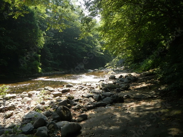 Obraz 三方倉山 二口峡谷自然歩道 名取川