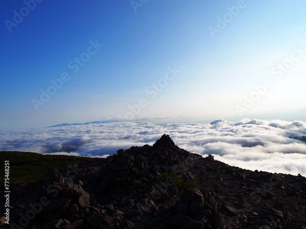 Obraz 船形山山頂の雲海