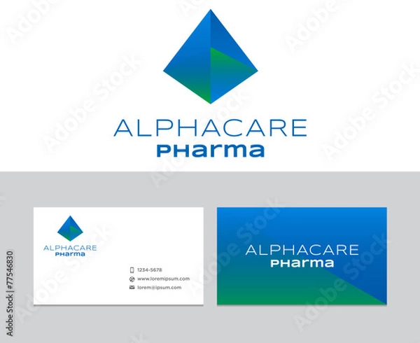 Obraz Alpha care pharma logo