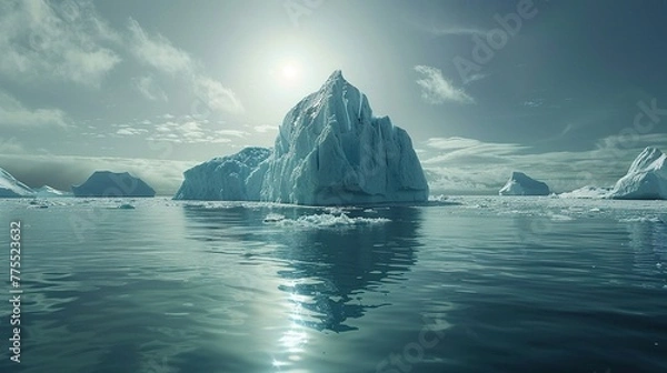 Fototapeta Global Warming VS Climate Change. Planet earth ,ecology concept, global warming concept, the effect of environment climate change. 