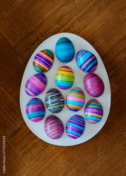 Obraz Dyed Easter Eggs - Easter Sunday Traditions