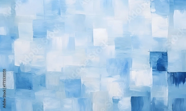 Fototapeta blue and blue squares on the background, Generative AI