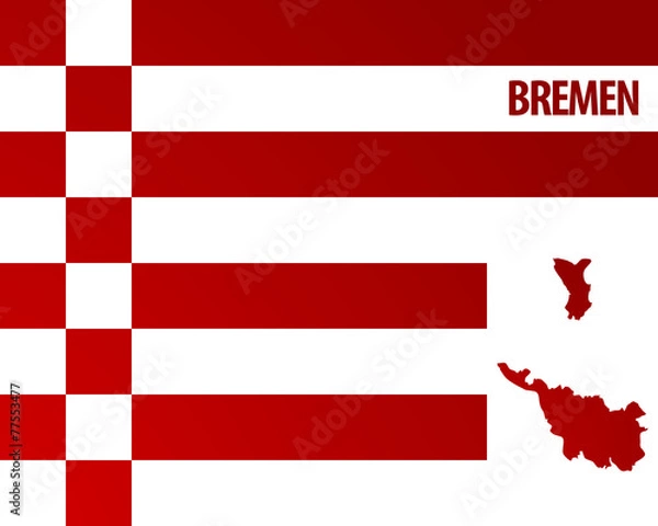 Fototapeta Bremen Flagge
