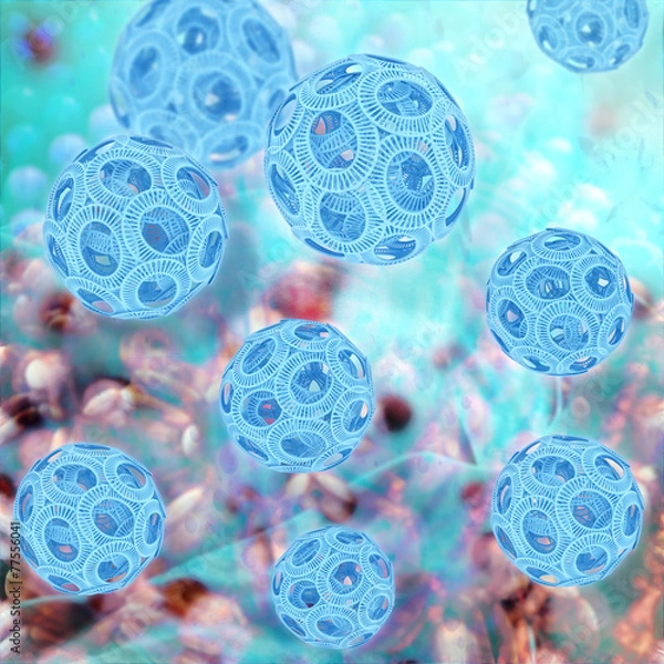 Fototapeta Coccolithophoriden - 3d Render