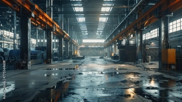 Fototapeta Large container warehouse