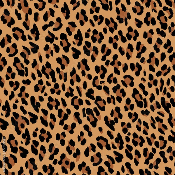Fototapeta Seamless leopard pattern