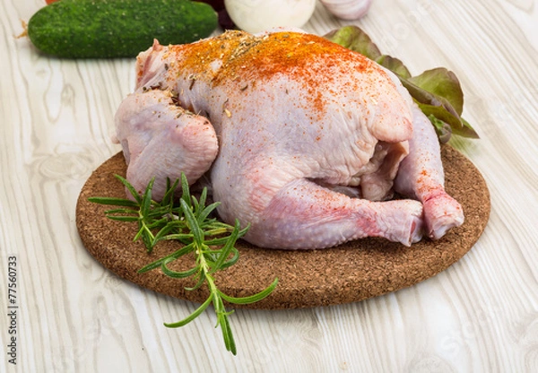 Fototapeta Raw chicken