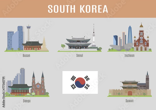 Obraz Miasta w Korei Południowej