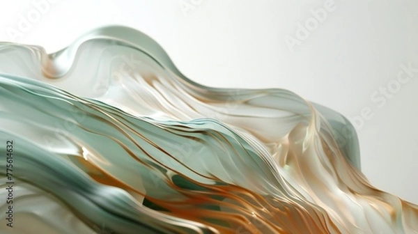 Obraz Serene Earth Tones: Minimal layers in natural hues, offering a peaceful and harmonious background.