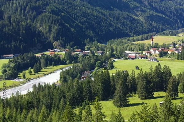 Obraz Green Austrian valley during summer