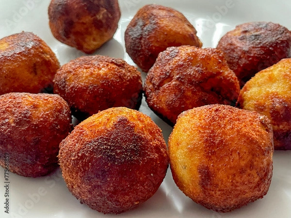 Obraz Plato de croquetas de jamon caseras