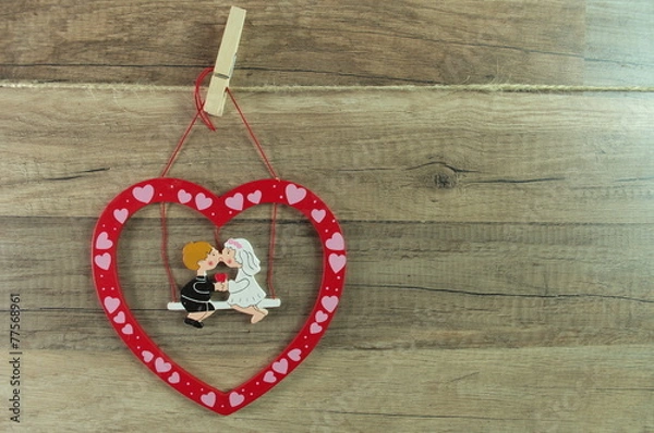 Obraz młodzi na walentynnki