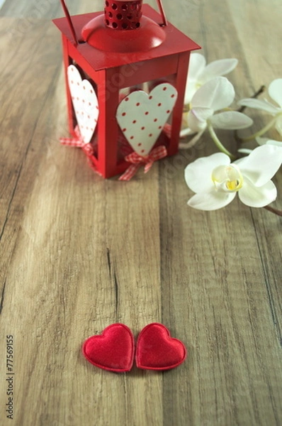 Obraz latarenka na walentynki