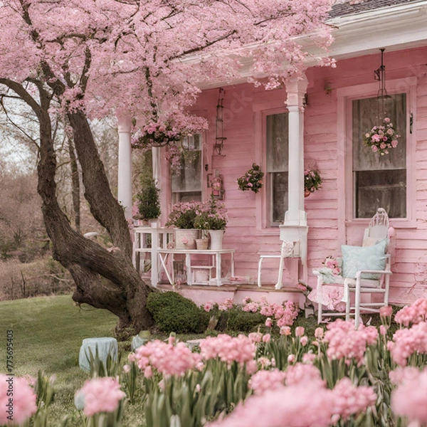 Obraz pink porch 