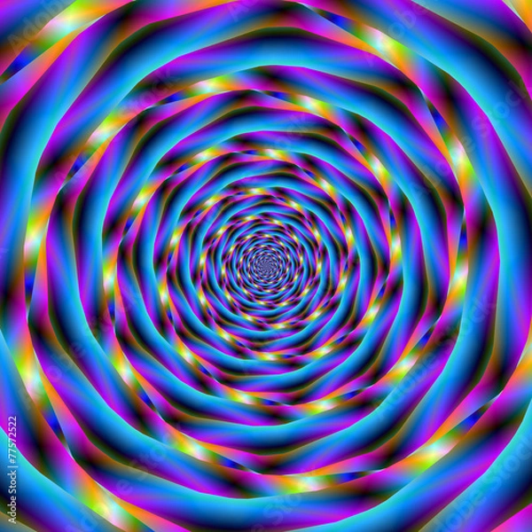 Obraz Vortex in Blue and Violet
