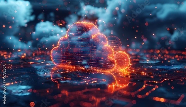 Fototapeta Data Protection, Cybersecurity, Generative AI