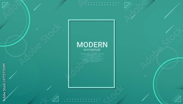 Fototapeta abstract modern gradient geometric shape with blank background
