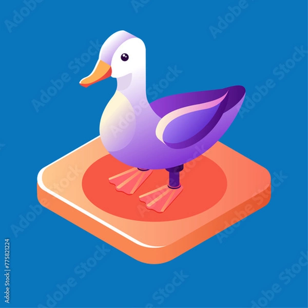 Obraz Seagull isometric icon