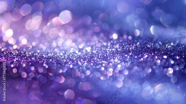 Obraz abstract purple sparkles on blue background