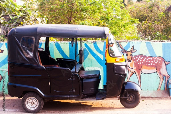 Obraz Auto rickshaw on the road 