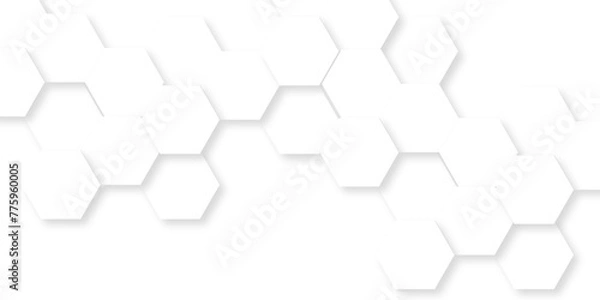 Obraz seamless pattern with hexagons. Abstract background with lines. Modern simple style hexagonal graphic concept. Background with hexagons.