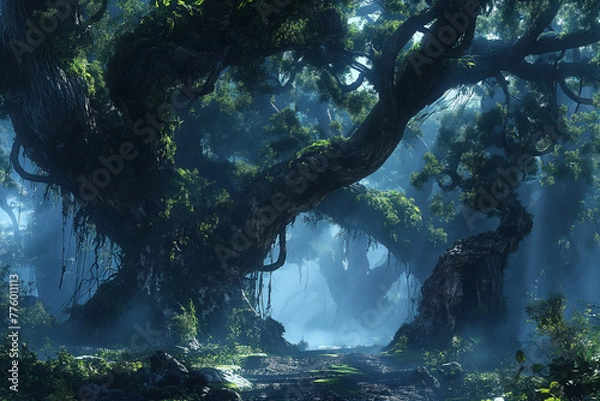 Obraz fantasy forest 