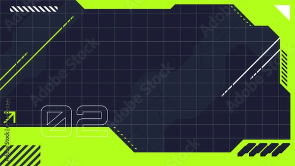 Obraz abstract background with  futuristic and cyberpunk style design
