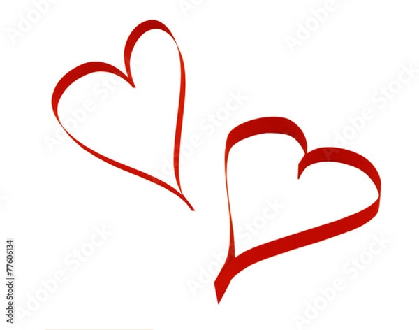 Fototapeta two hearts