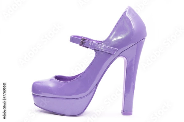 Obraz Womens high heels on white background