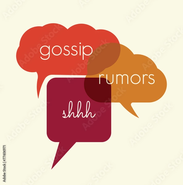 Obraz Speak bubbles gossip, rumors