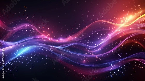 Fototapeta abstract gradient wave technology background. Network and technology concept.
