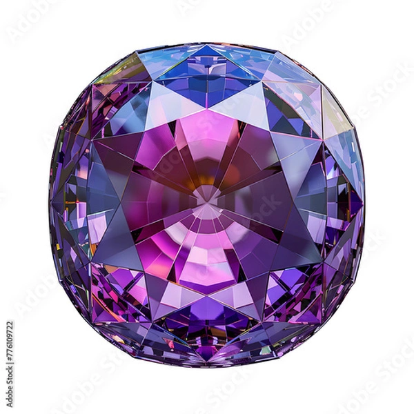 Obraz Alexandrite in white background