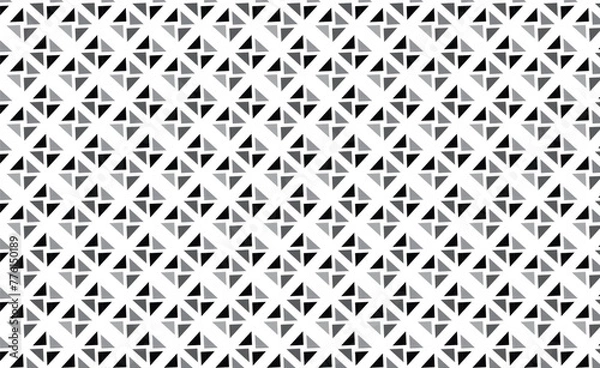 Fototapeta Black ,gray and white geometric pattern with triangles.