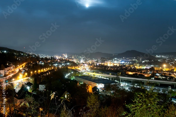 Obraz Siegen bei Nacht