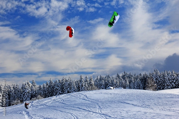 Fototapeta Snowkiting