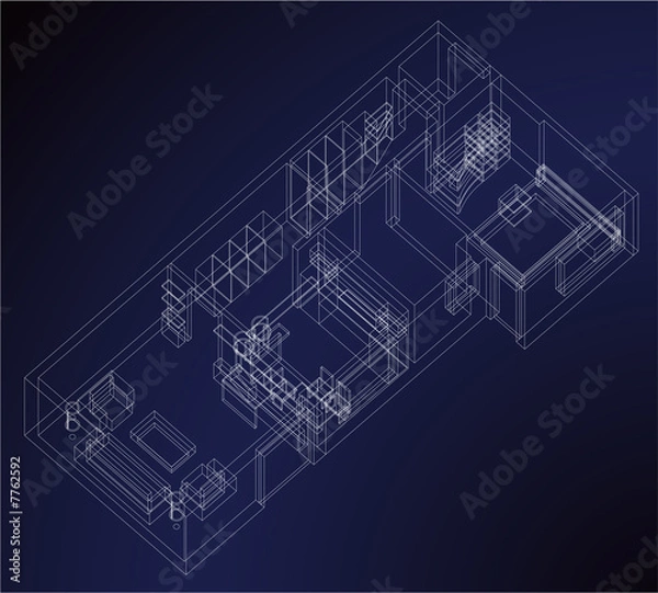 Obraz 3D arcitectural draw
