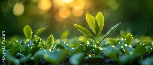 Obraz ESG principles promote sustainable practices in corporate governance and green energy. Concept Sustainable Practices, Corporate Governance, Green Energy, ESG Principles, Environmental Sustainability