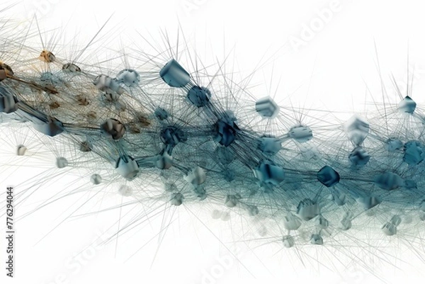 Fototapeta Abstract Connectivity in Data Flow