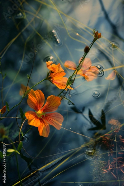 Obraz Flowers in water